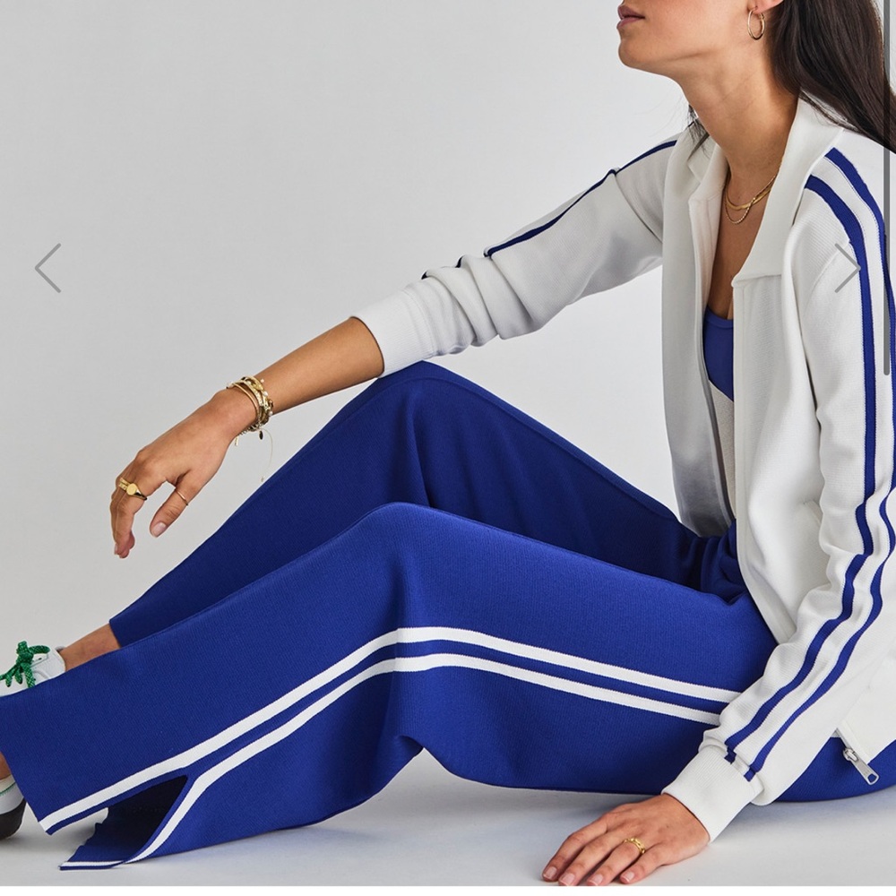 The Upside Carnaby Freud Knit Pants in Cobalt